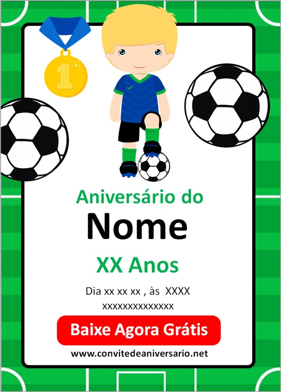 Página 13  Convite Futebol Infantil Imagens – Download Grátis no Freepik