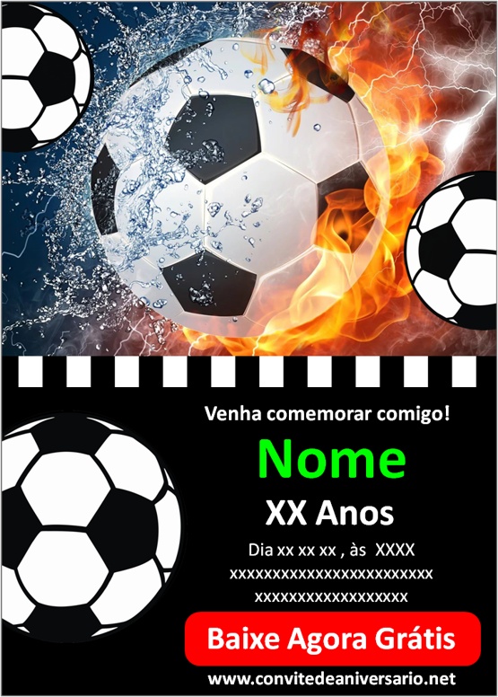 Convite Online Digital Aniversário Palmeiras Geométrico Edite Online