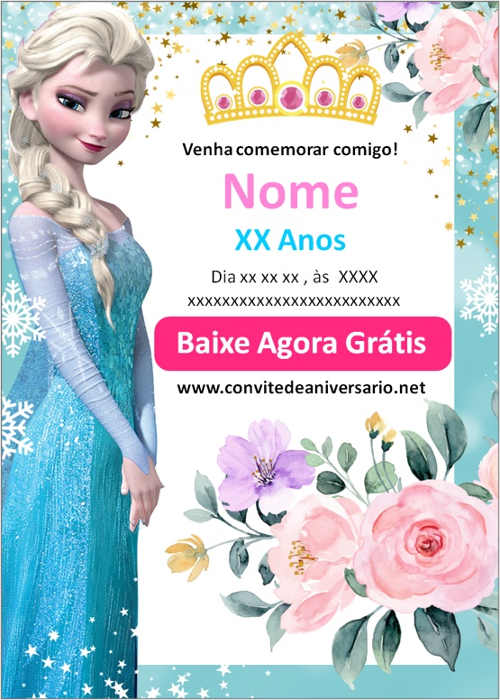 Convite Virtual Frozen