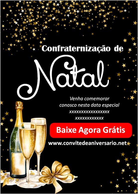 convite celebração natal empresa