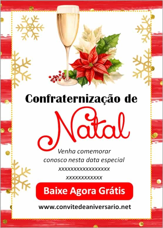 convite natal digital confraternização