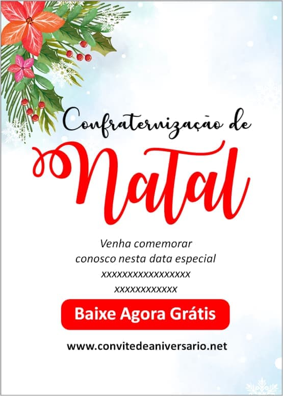 convite natal empresarial