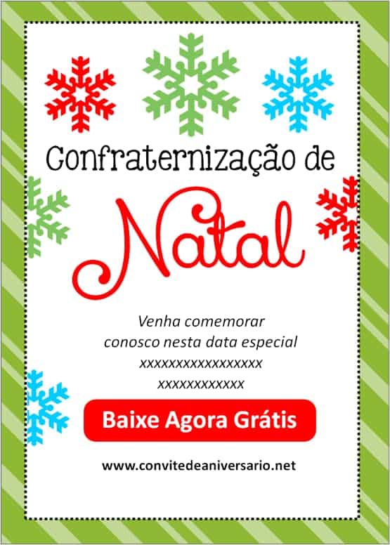 convite natal da empresa