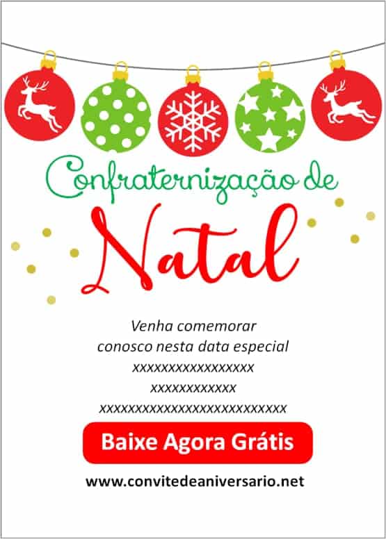 convite natal empresa para editar