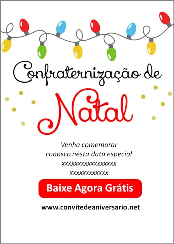 convite natal empresa grátis