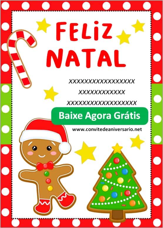 convite natal infantil pdf