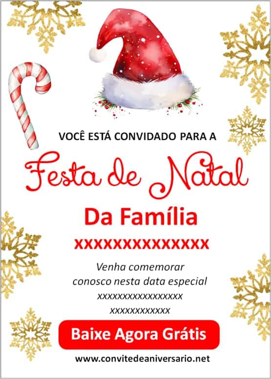convite família natal