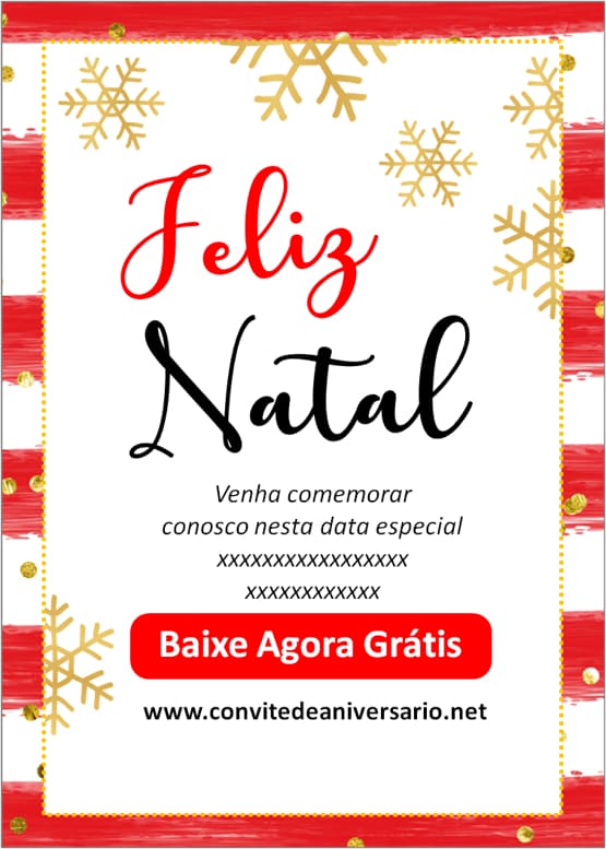Convite natal Edite Online
