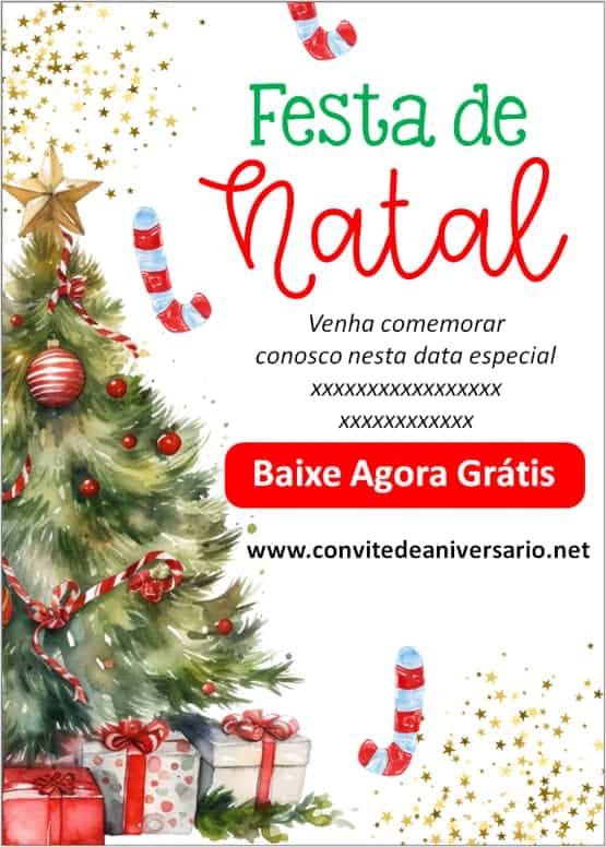 convite de natal
