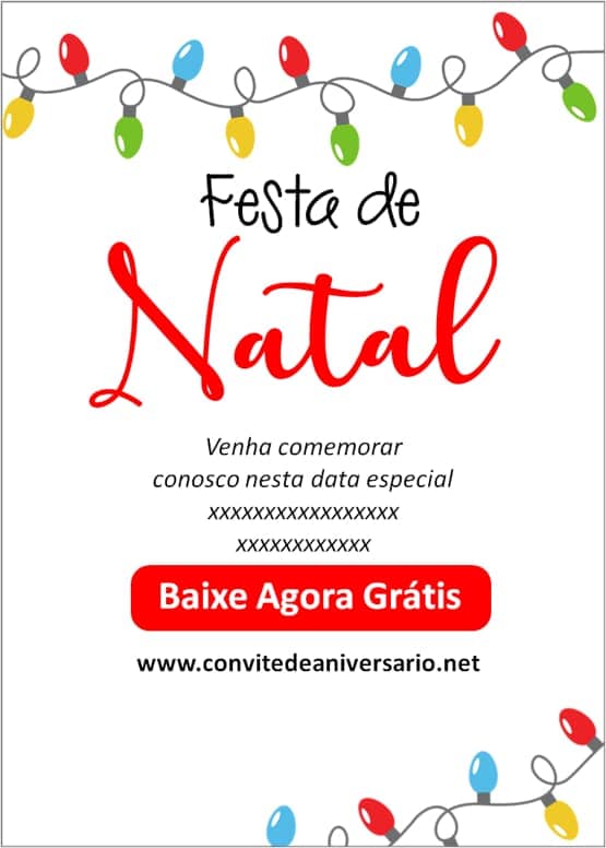 convite de natal grátis