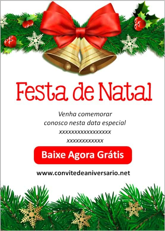 Faça seu convite natal online