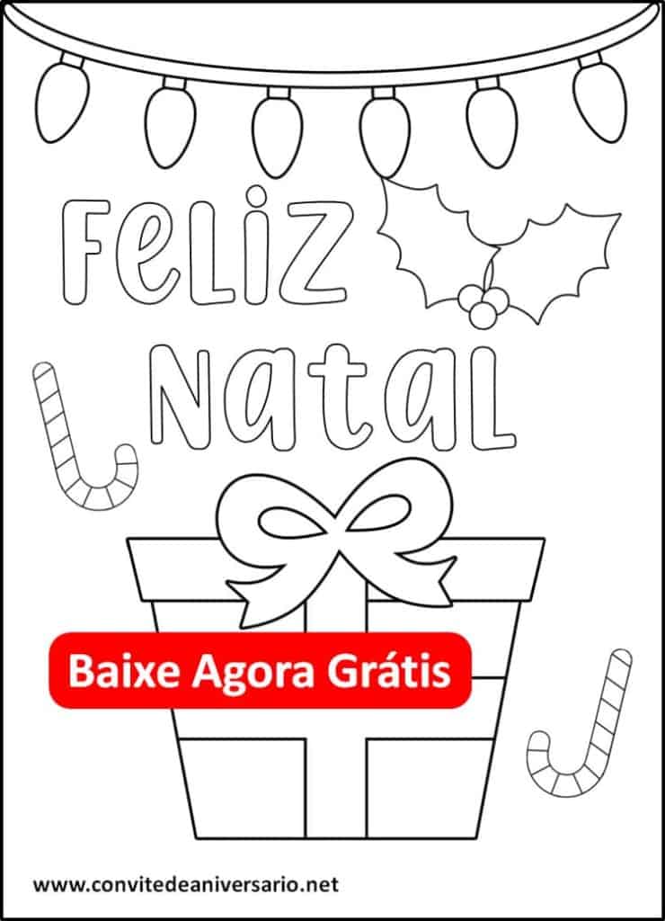 árvore de natal para colorir
