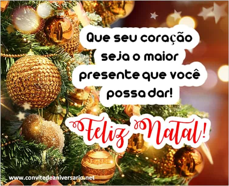 mensagem natal carinhosa