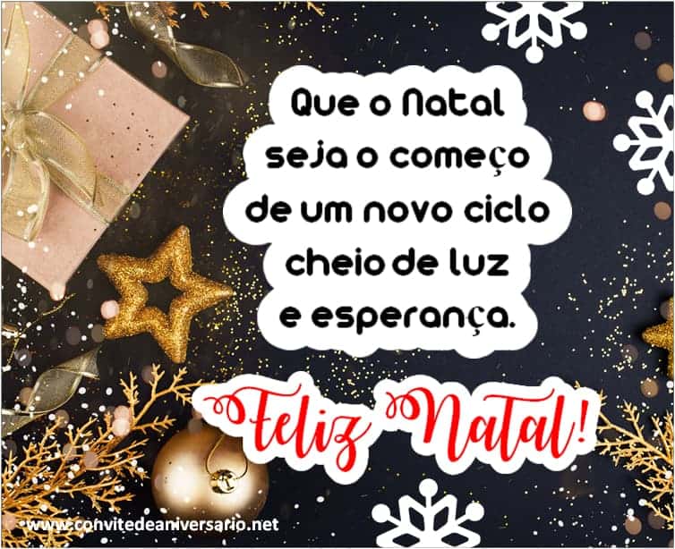 mensagem natal cheia de amor