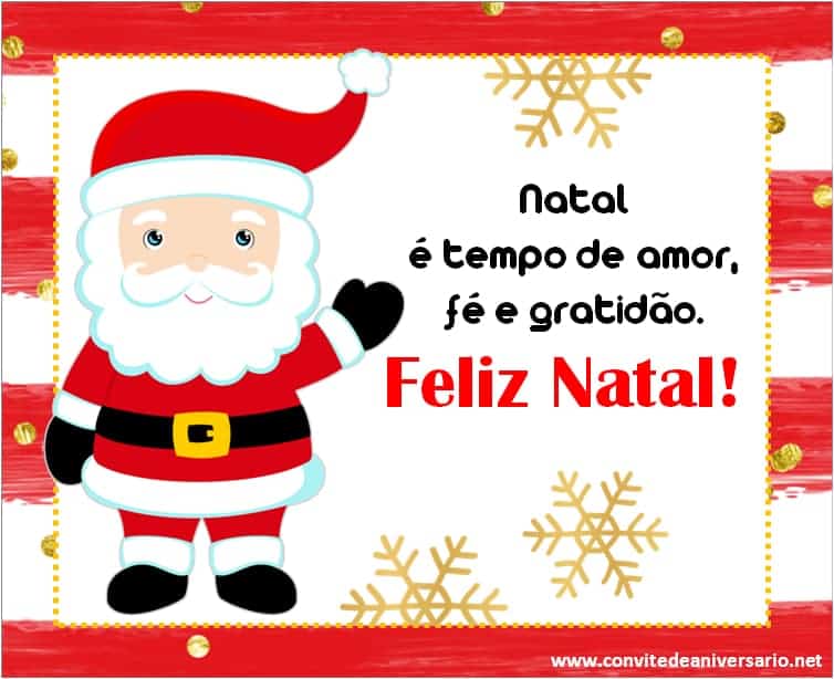 frase de natal para imprimir